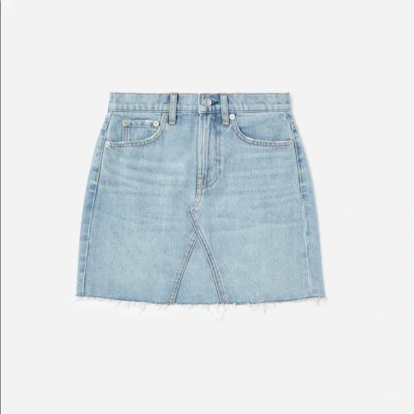 Everlane Skirts Everlane Reconstructed Denim Skirt Poshmark